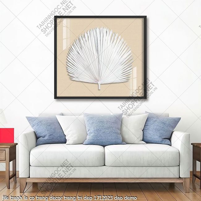 file tranh la co trang decor trang tri dep 1712023 dao